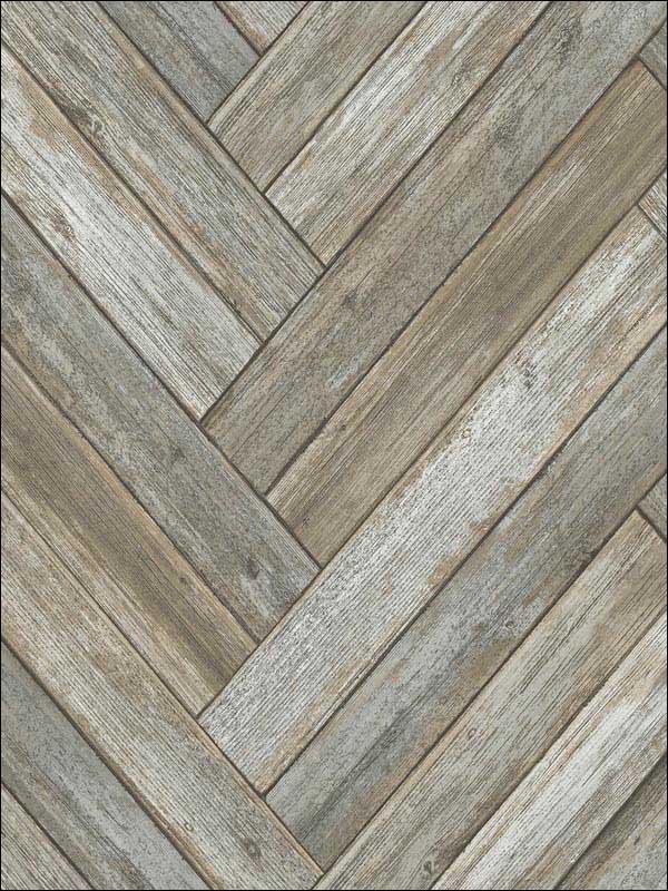 Chevron Wood Taupe and Beige Wallpaper NW33308 by NextWall Wallpaper for sale at Wallpapers To Go
