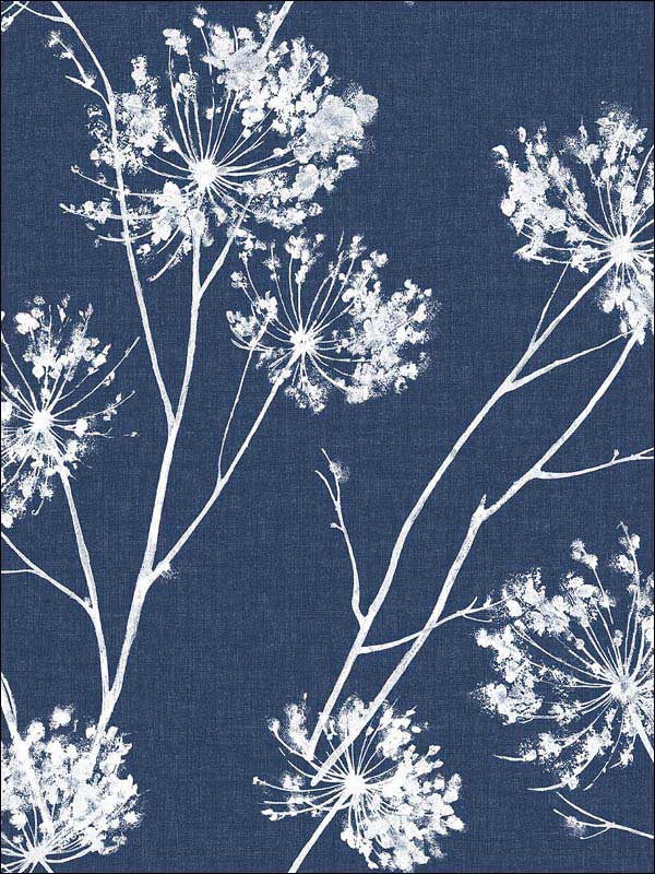 One O Clocks Denim Blue Wallpaper NW36002 by NextWall Wallpaper for sale at Wallpapers To Go