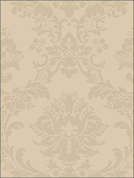 Damask Gold Wallpaper SB37901 by Patton Norwall Wallpaper for sale at Wallpapers To Go