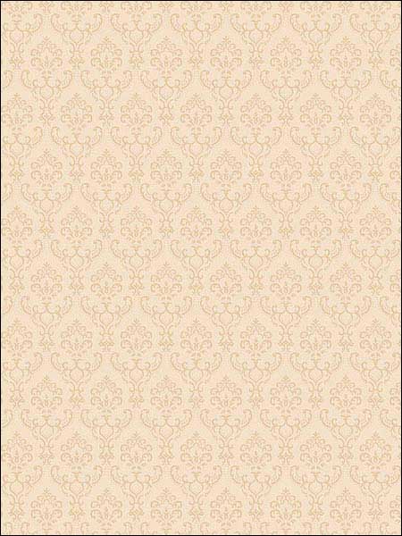 Small Damask Cream Wallpaper SK34721 by Patton Norwall Wallpaper for sale at Wallpapers To Go