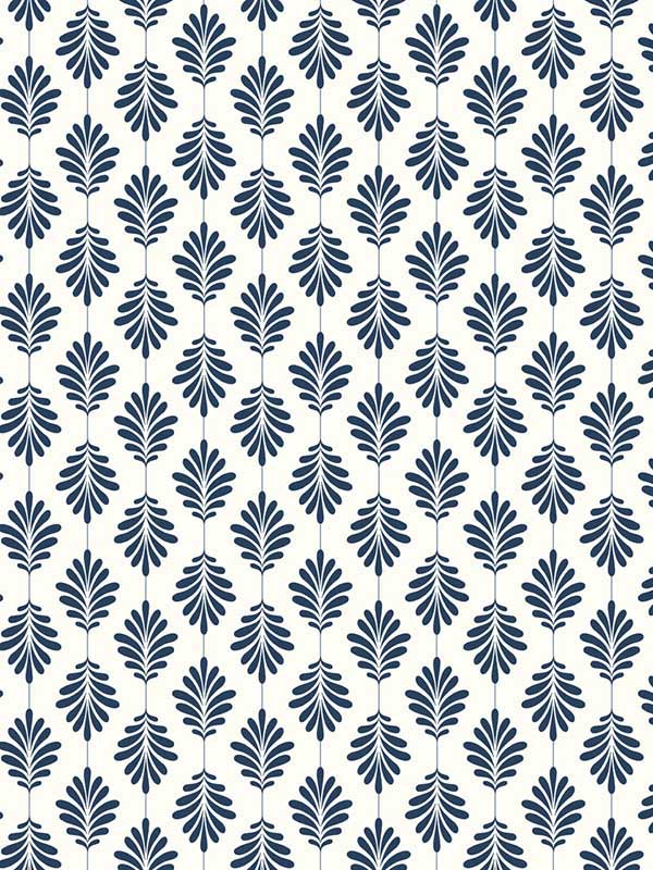 Leaflet Navy Wallpaper SS2554 by York Wallpaper for sale at Wallpapers To Go
