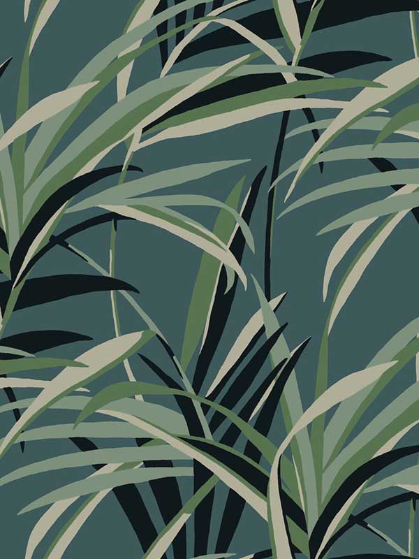 Tropical Paradise Green Teal Wallpaper TC2607 by York Wallpaper for sale at Wallpapers To Go