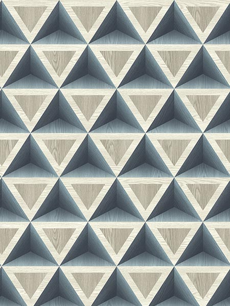 3D Wood Geometric Wallpaper IR71402 by Pelican Prints Wallpaper for sale at Wallpapers To Go
