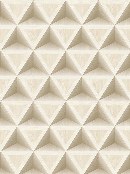 3D Wood Geometric Wallpaper IR71405 by Pelican Prints Wallpaper for sale at Wallpapers To Go