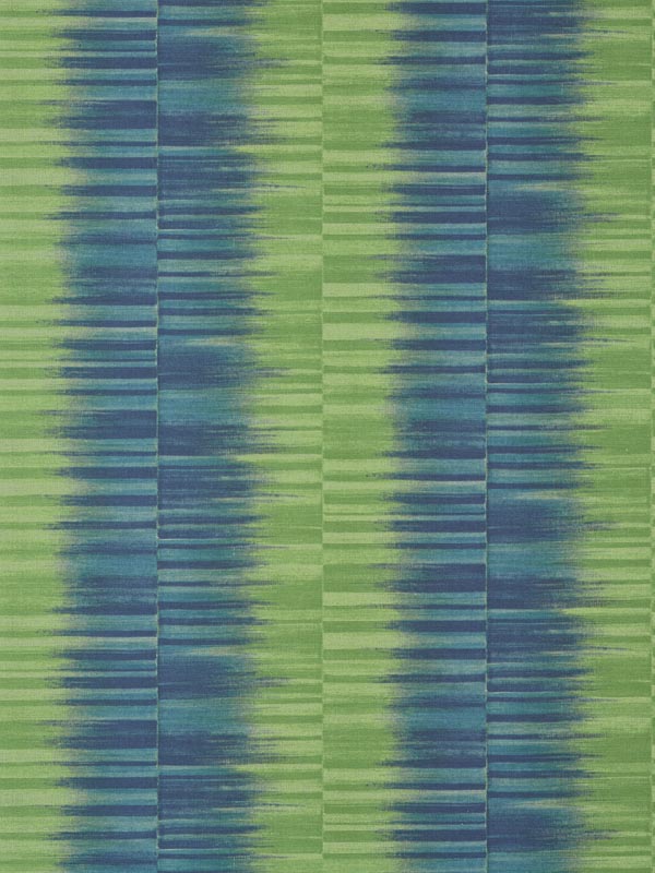 Mekong Stripe Green and Blue Wallpaper T10091 by Thibaut Wallpaper for sale at Wallpapers To Go