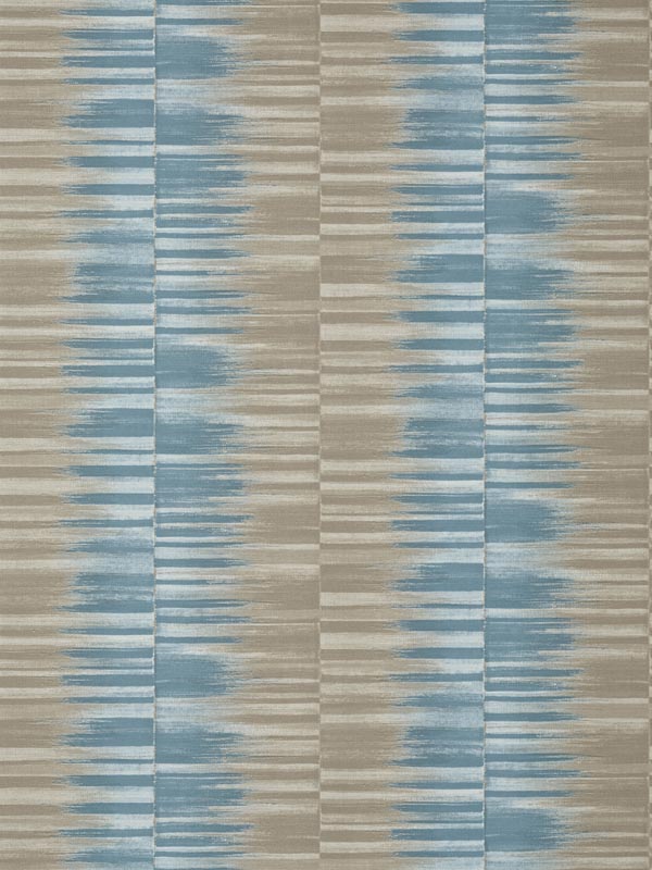 Mekong Stripe Spa Blue and Beige Wallpaper T10092 by Thibaut Wallpaper for sale at Wallpapers To Go