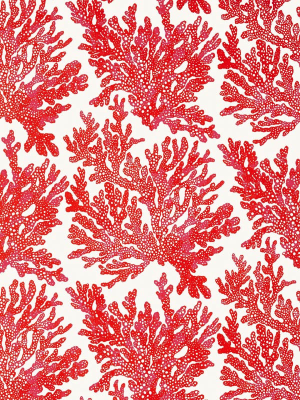 Marine Coral Coral Wallpaper T10120 by Thibaut Wallpaper for sale at Wallpapers To Go