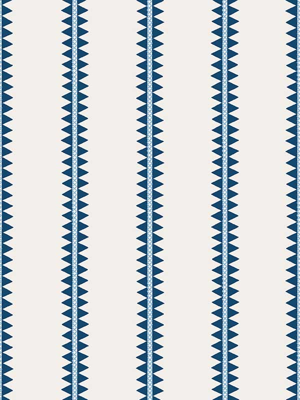 Reno Stripe Navy Wallpaper T13244 by Thibaut Wallpaper for sale at Wallpapers To Go