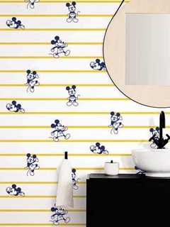 DI0992 Red Disney Minnie Mouse Rainbow Wallpaper